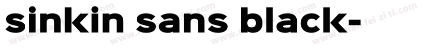 sinkin sans black字体转换